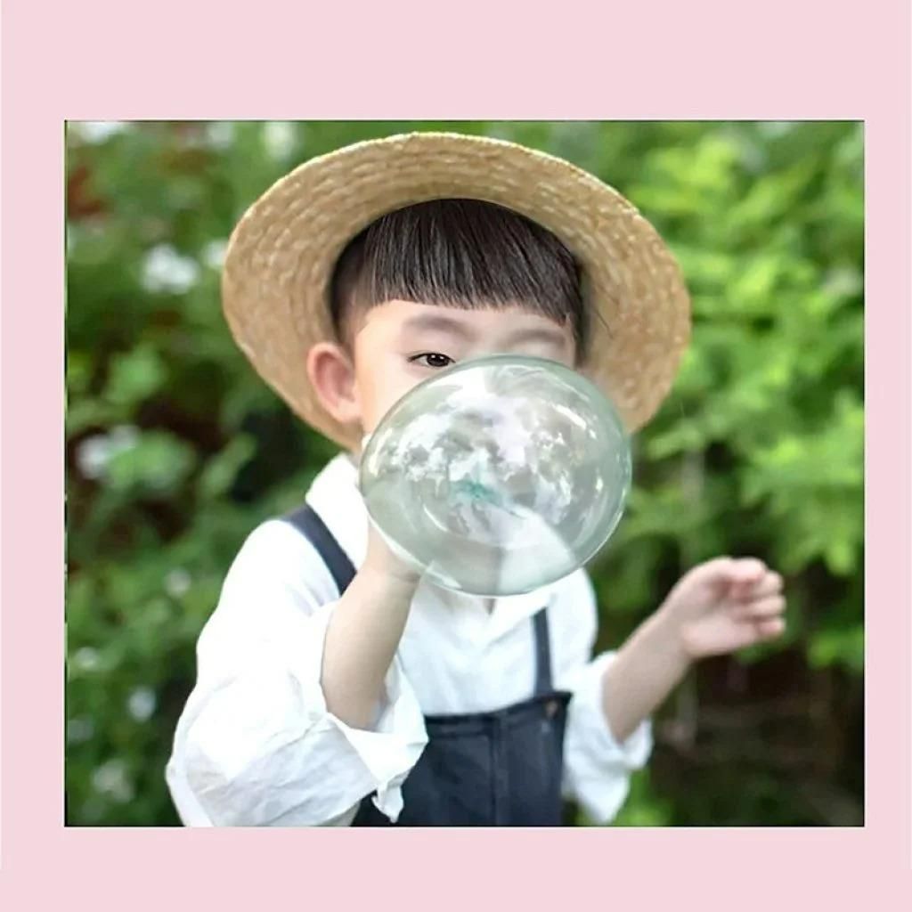 Blow Bubble Balloons Toys (Pack of 3 Tube)